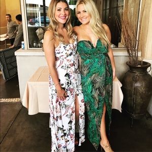 TFNC London tropical Green Dress